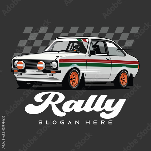 vector illustration of a car rally car logo design rally car vector racing car