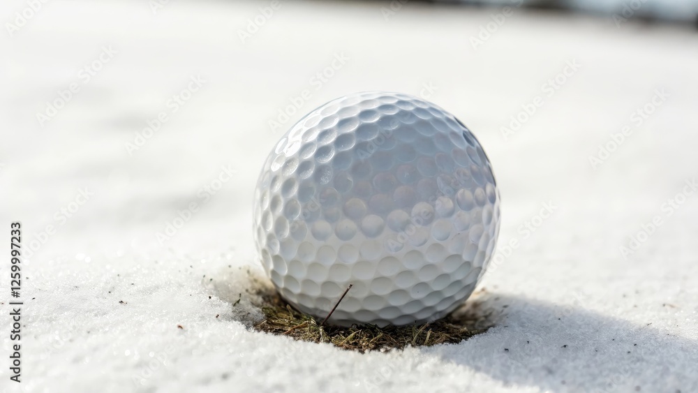 Golf Ball in Snow