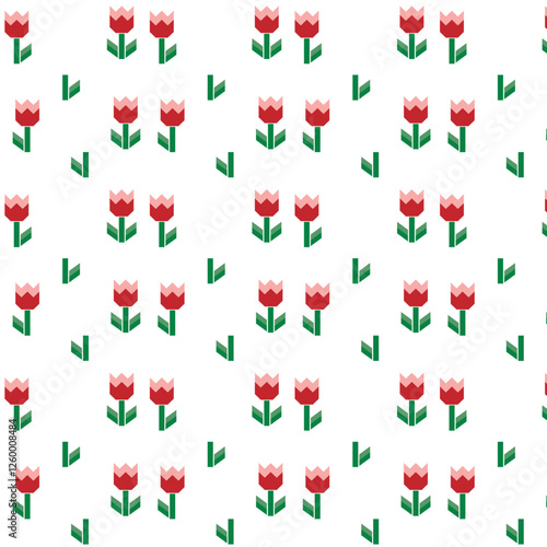 seamless pattern with flowers