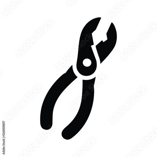 Vector illustration of a pair of specialized pliers.
