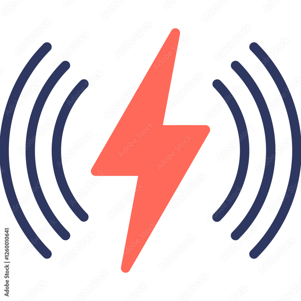 Smart Charging glyph color icon Smart Charging glyph color icon
