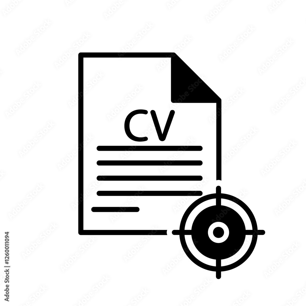 CV icon vector set. Resume illustration sign collection. user data symbol or logo. CV icon vector set. Resume illustration sign collection. user data symbol or logo.