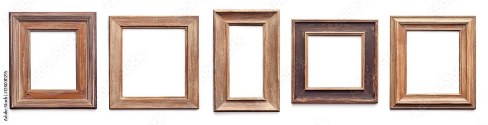 Picture frames isolated on white background luxury gold Vintage set Picture frames isolated on white background luxury gold Vintage set