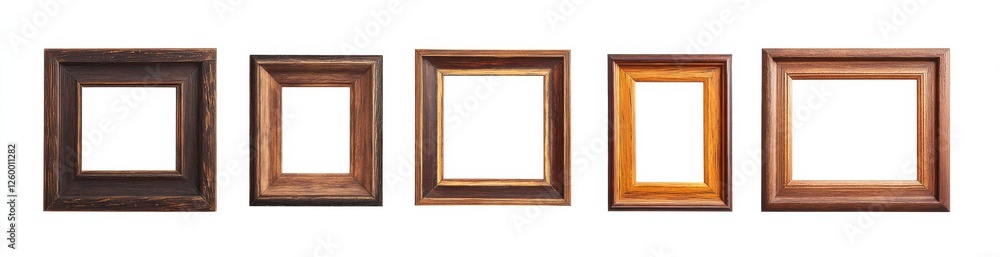 Picture frames isolated on white background luxury gold Vintage set Picture frames isolated on white background luxury gold Vintage set