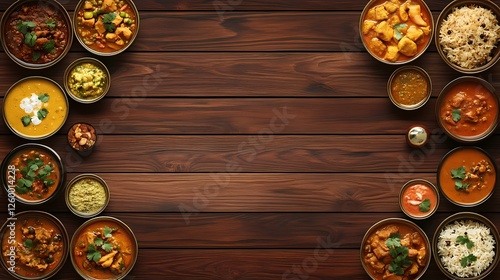 Wallpaper Mural Detailed Indian curry illustration, ideal for culinary projects, highlighting the spices, textures, and vibrant colors in an engaging food design. Book illustration style. Torontodigital.ca