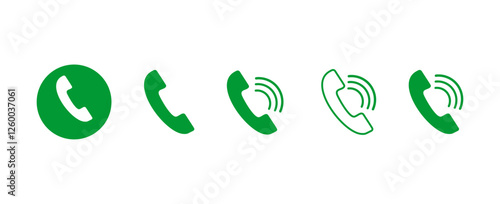 Telephone Call logo Cell phone isolated on white background. Telephone symbol Call vector illustration