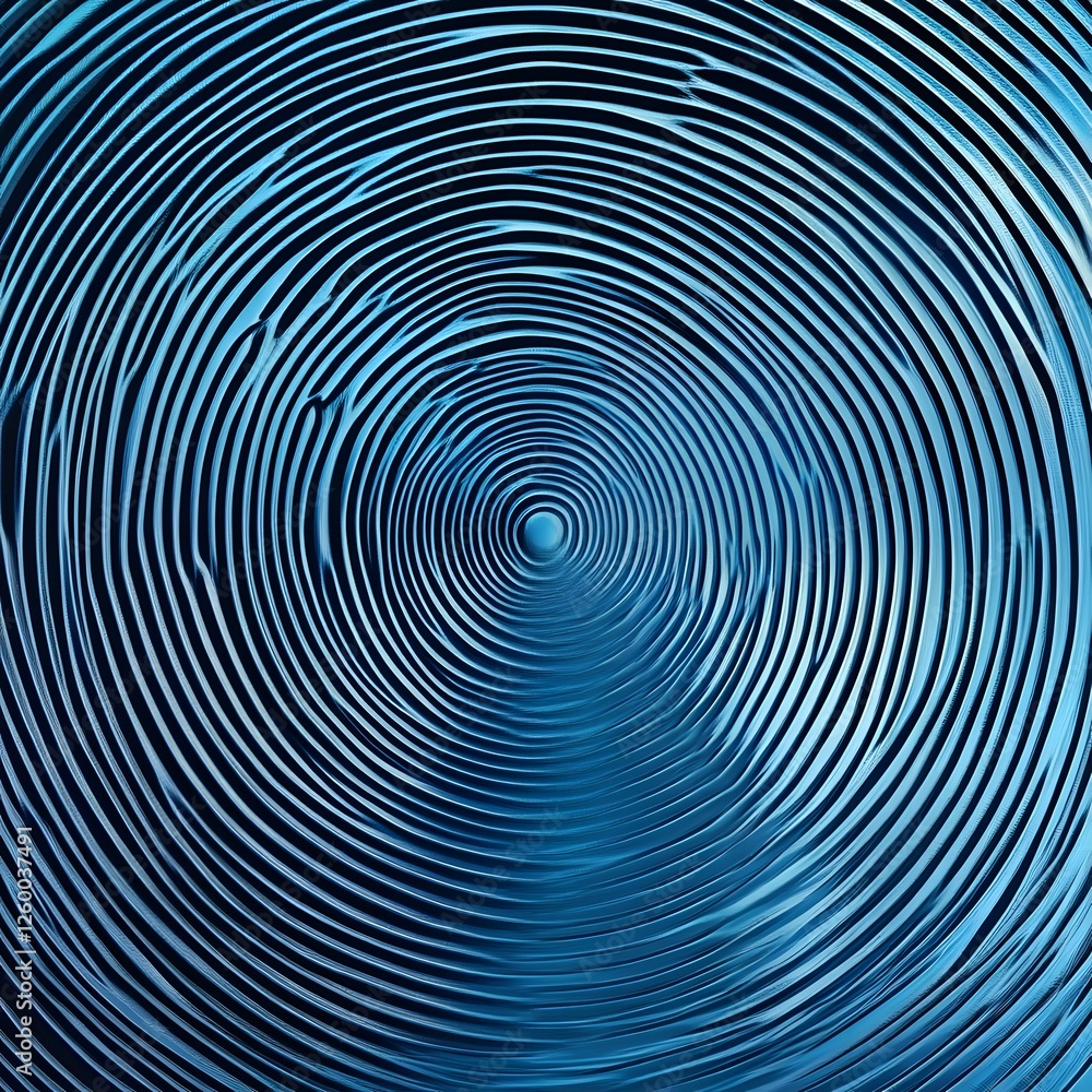 Mesmerizing Swirling Blue Circular Waves in Dynamic Abstract Background Mesmerizing Swirling Blue Circular Waves in Dynamic Abstract Background