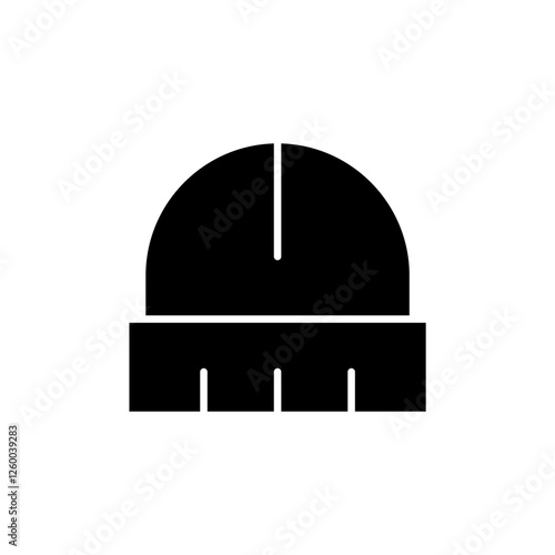 Beanie Hat Silhouette Icon Design