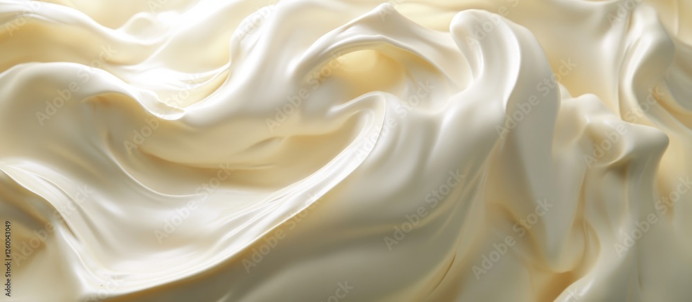 Smooth creamy texture resembling whipped cream with subtle soft shadows casting gentle highlights, creamy white tones flowing elegantly across the surface. Smooth creamy texture resembling whipped cream with subtle soft shadows casting gentle highlights, creamy white tones flowing elegantly across the surface.