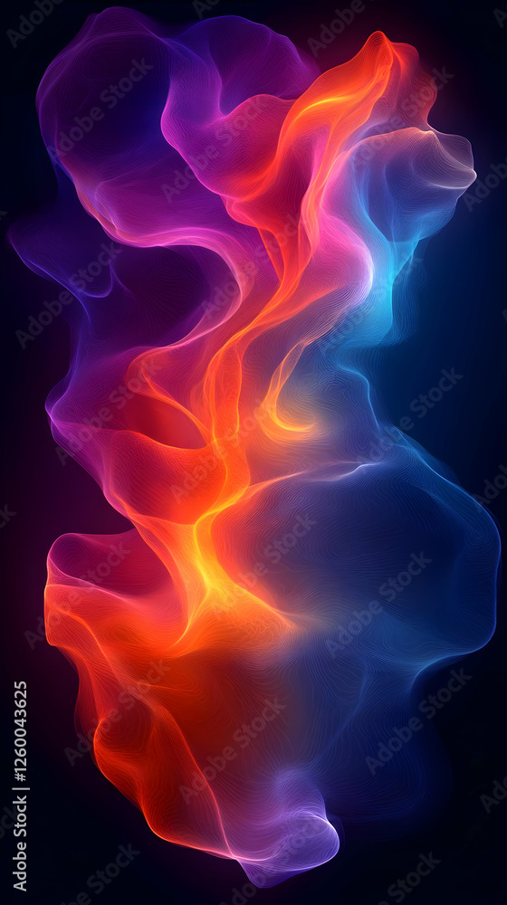 Abstract Colorful Smoke Art Abstract Colorful Smoke Art