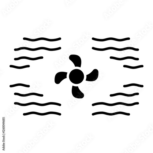 Air cooling fan icon