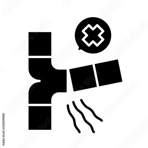 Leak ducting unit icon