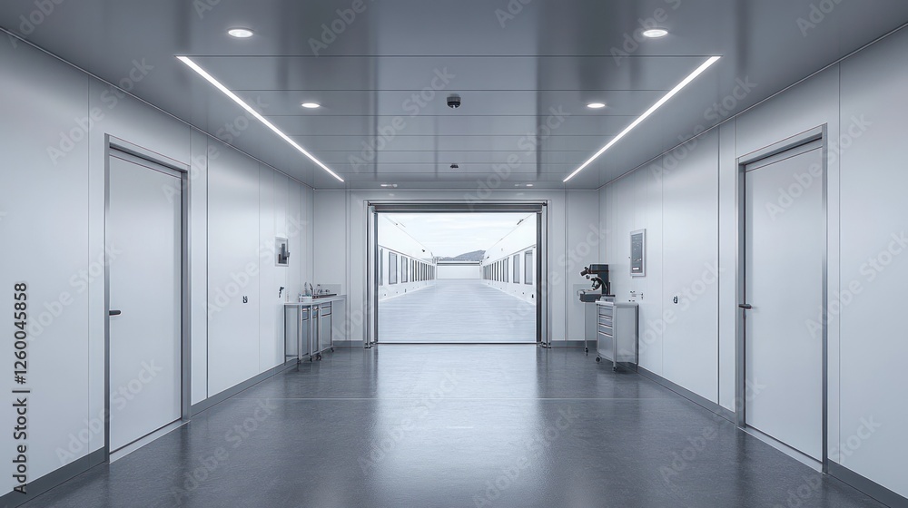 Sterile Corridor: A Modern Cleanroom Interior Design Sterile Corridor: A Modern Cleanroom Interior Design