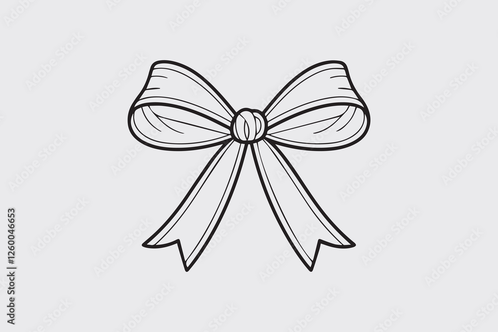 Simple Bow Elegant and Minimalist Design vector Simple Bow Elegant and Minimalist Design vector