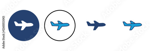 Plane icon vector. Airplane icon vector. Flight transport symbol. Travel illustration. Holiday symbol