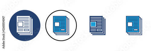 Newspaper icon vector. news paper vector sign