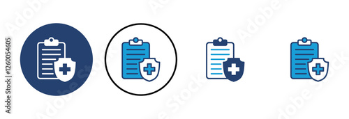 Medical insurance icon vector. health insurance icon