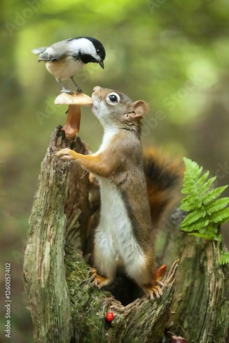 squirrel and bird picture 
