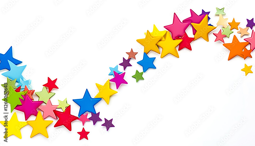 Brightly Colored Star Confetti in Rainbow Hues - Perfect for Celebrations, Party Themes, and Festive Invitations Brightly Colored Star Confetti in Rainbow Hues - Perfect for Celebrations, Party Themes, and Festive Invitations
