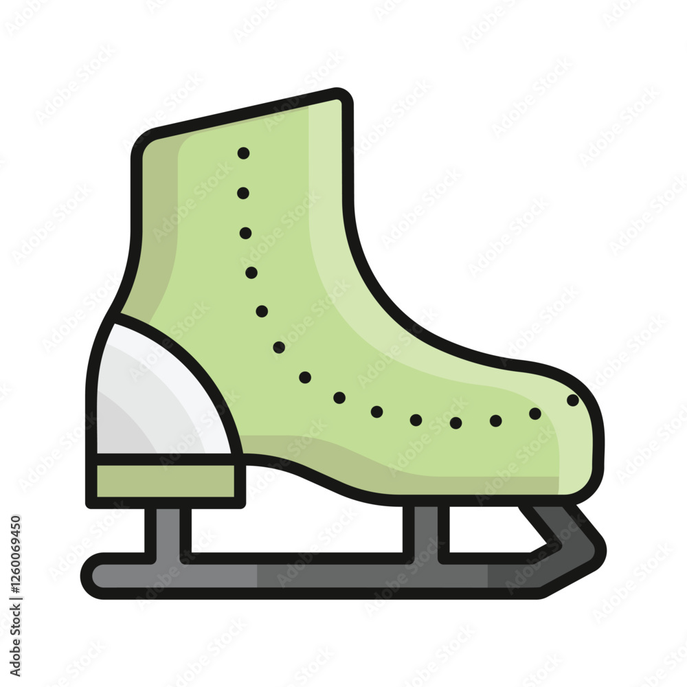 Take a look at this amazing icon of skating shoes in modern style Take a look at this amazing icon of skating shoes in modern style
