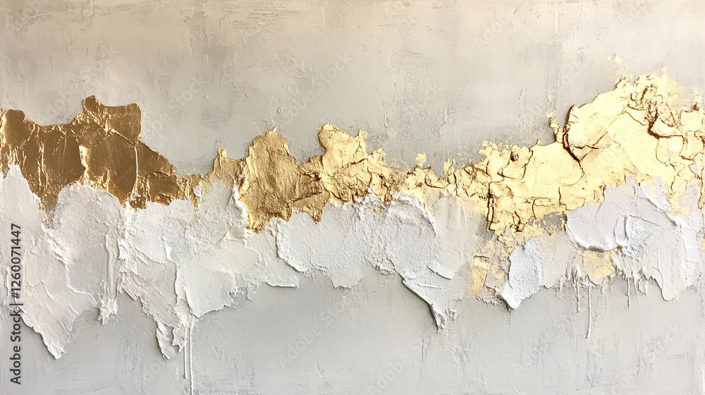 Fototapeta premium Biały marmur, stiuk złoty wzór, tło dla projektu, tapeta.