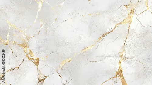 Obraz Biały marmur, stiuk złoty wzór, tło dla projektu, tapeta.