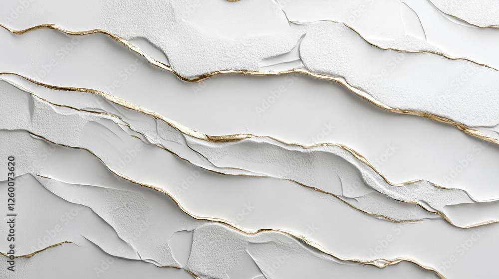 Naklejka premium Biały marmur, stiuk złoty wzór, tło dla projektu, tapeta.