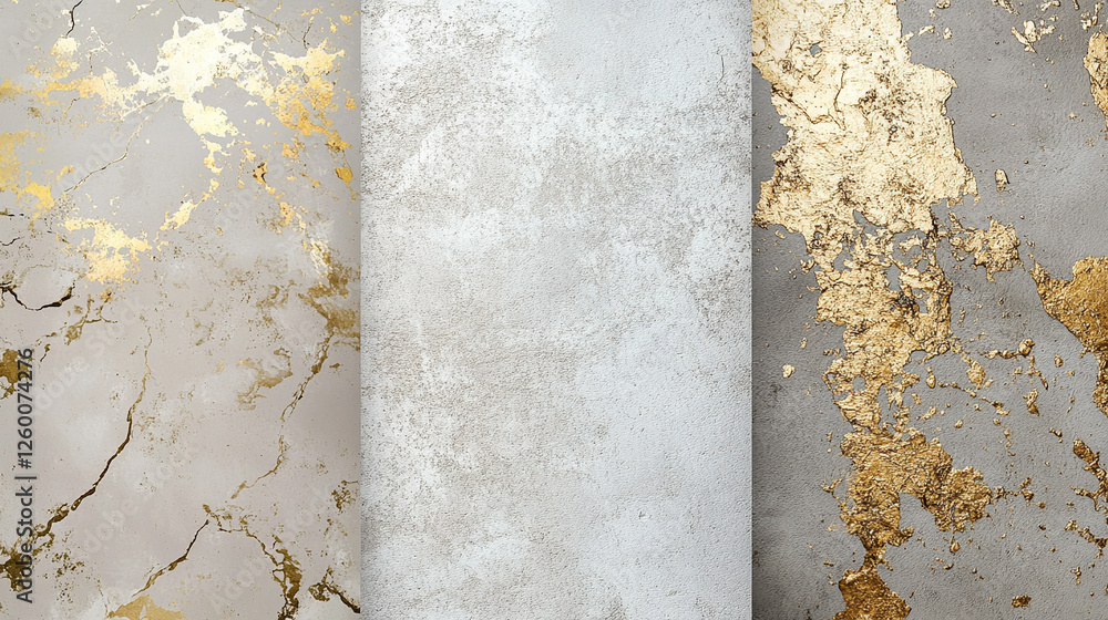 Fototapeta premium Biały marmur, stiuk złoty wzór, tło dla projektu, tapeta.