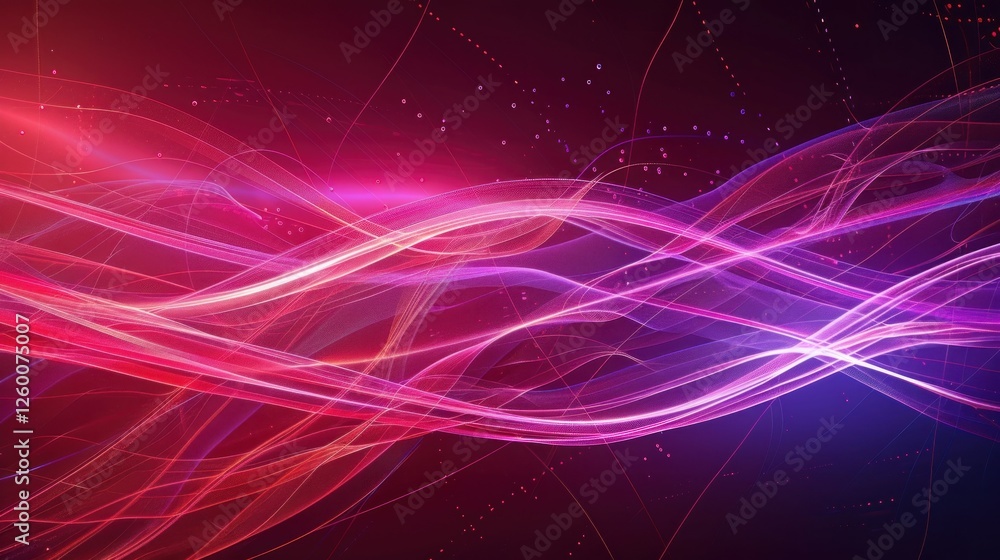 Abstract flowing waves of vibrant colors in a digital space Abstract flowing waves of vibrant colors in a digital space