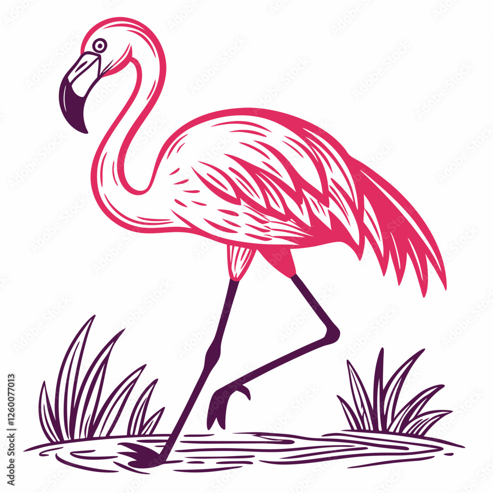 Obraz premium flamingo
