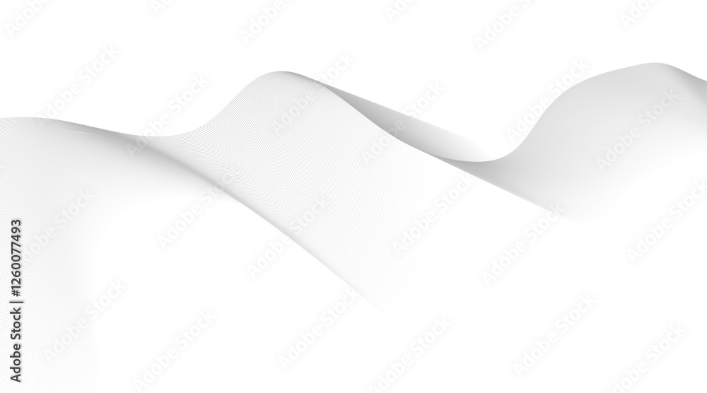 Fototapeta premium Abstract curvy and smooth blue lines layout banner design, Modern presentation background with blue flow lines.