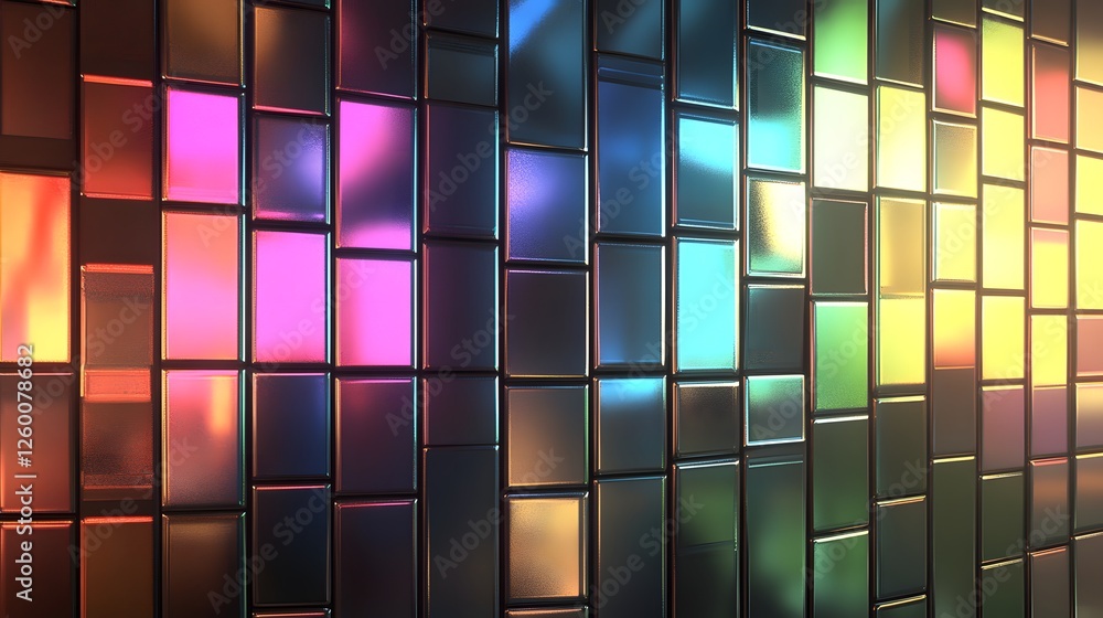 Iridescent Glass Tiles Shimmering Wall Iridescent Glass Tiles Shimmering Wall