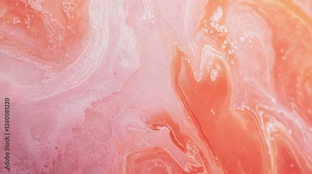 Abstract coral pink fluid art background Abstract coral pink fluid art background