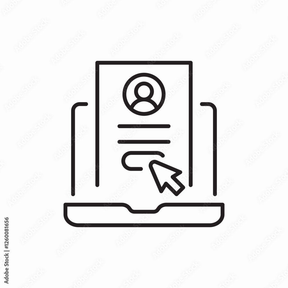 digital contract signature icon vector sign digital contract signature icon vector sign