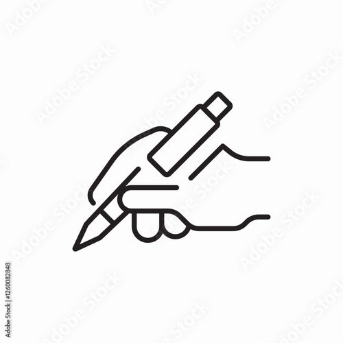 hand writing pen icon vector sign