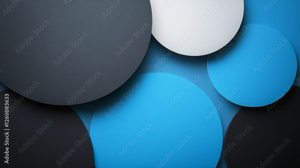 custom made wallpaper toronto digitalSymmetrical Shapes and Forms on Blue Background with White Center Space for Text. Abstract Minimalist Wallpaper for Simple and Geometric Modern Design.