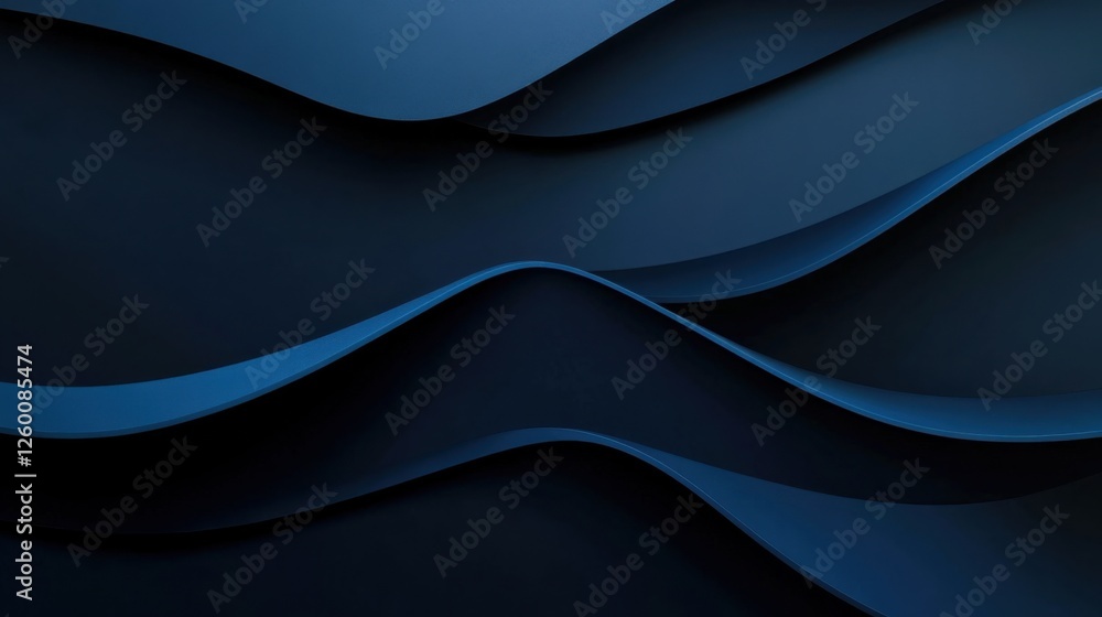 Sophisticated Blue background with smooth gradients for design, featuring white space in the center for text. Ideal for elegant banners and abstract wallpapers.