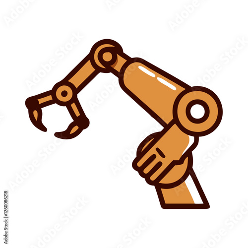 A high-tech factory robotic arms