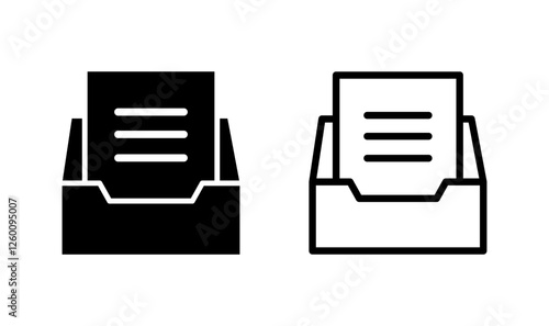 Archive folders icon logo design. Document vector icon. Archive storage icon.