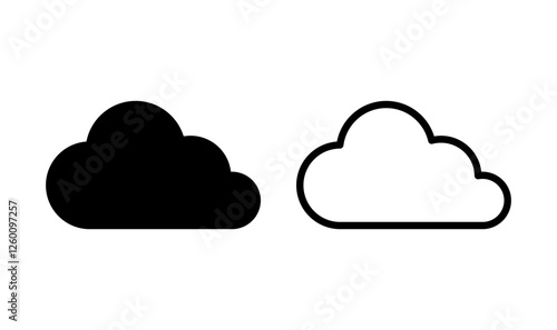 Cloud icon logo design. cloud sign and symbol