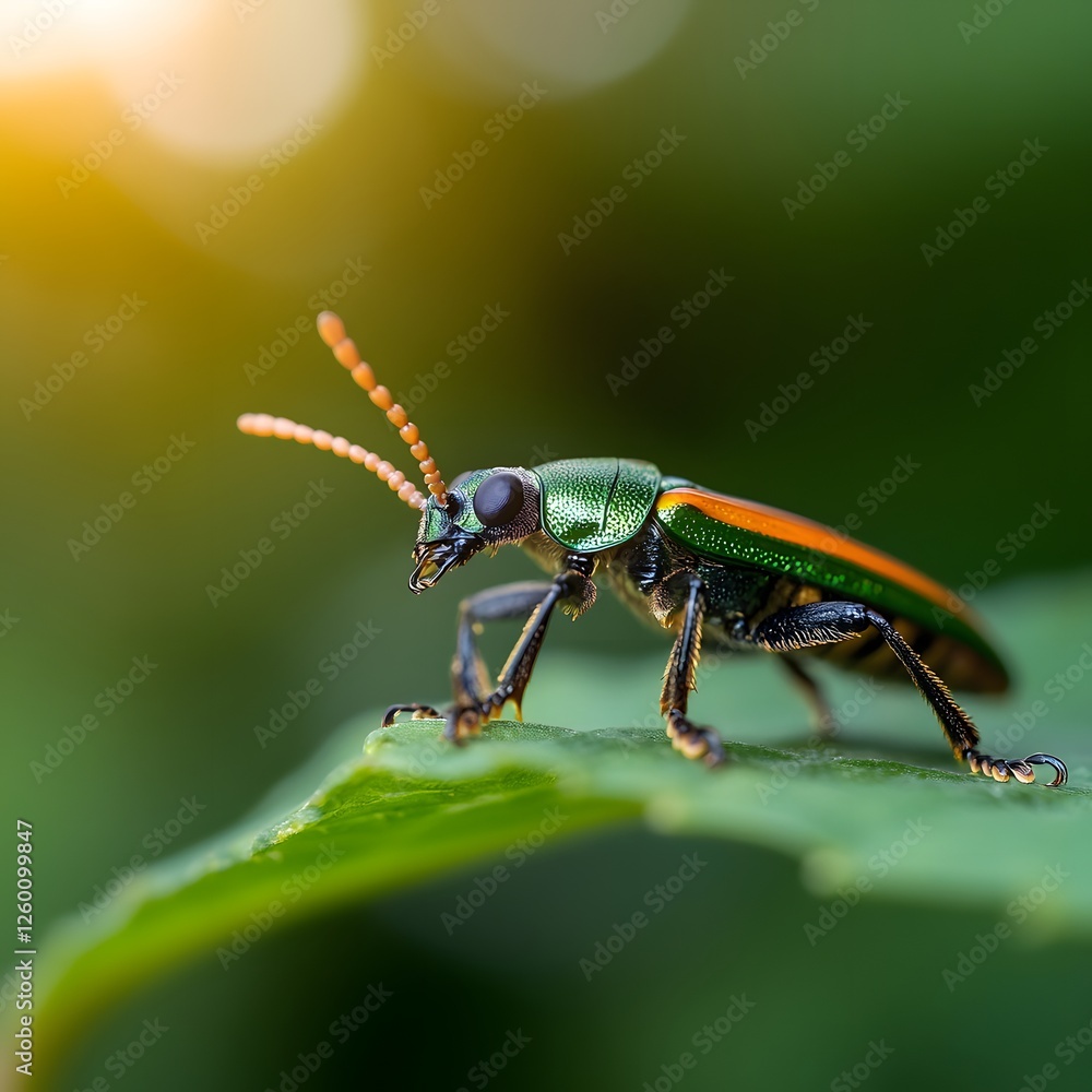 Green beetle leaf nature macro sunrise garden Green beetle leaf nature macro sunrise garden