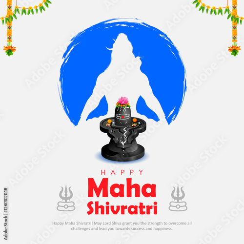 Lord Shiva, Indian God of Hindu for Maha Shivratri festival of India