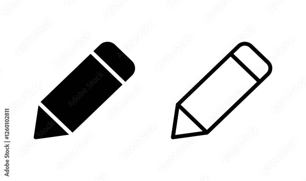Pencil icon logo design. pen sign and symbol. edit icon vector Pencil icon logo design. pen sign and symbol. edit icon vector
