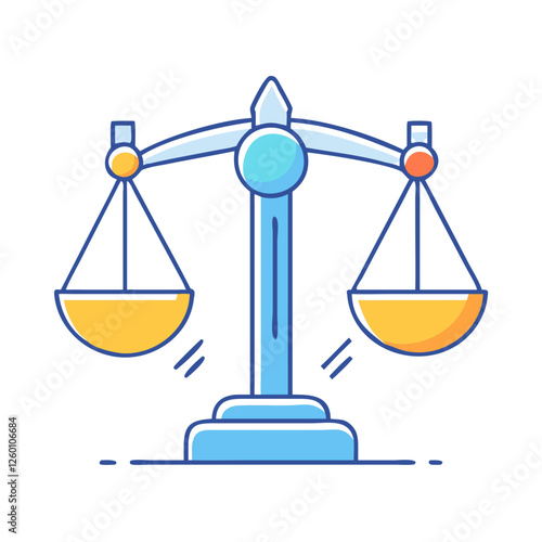 balance scale icon, balance scale vector illustration-simple illustration of balance scale, perfect for balance scale logos and icons