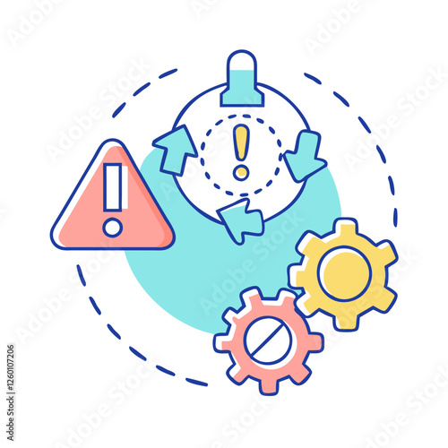 crisis management icon, crisis management vector illustration-simple illustration of crisis management, perfect for crisis management logos and icons