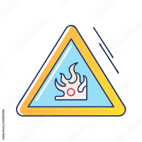 hazard sign icon, hazard sign vector illustration-simple illustration of hazard sign, perfect for hazard sign logos and icons