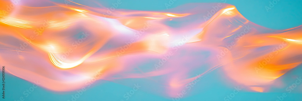 Obraz premium Vibrant swirling bokeh texture with flowing colors and light transitions in an abstract display
