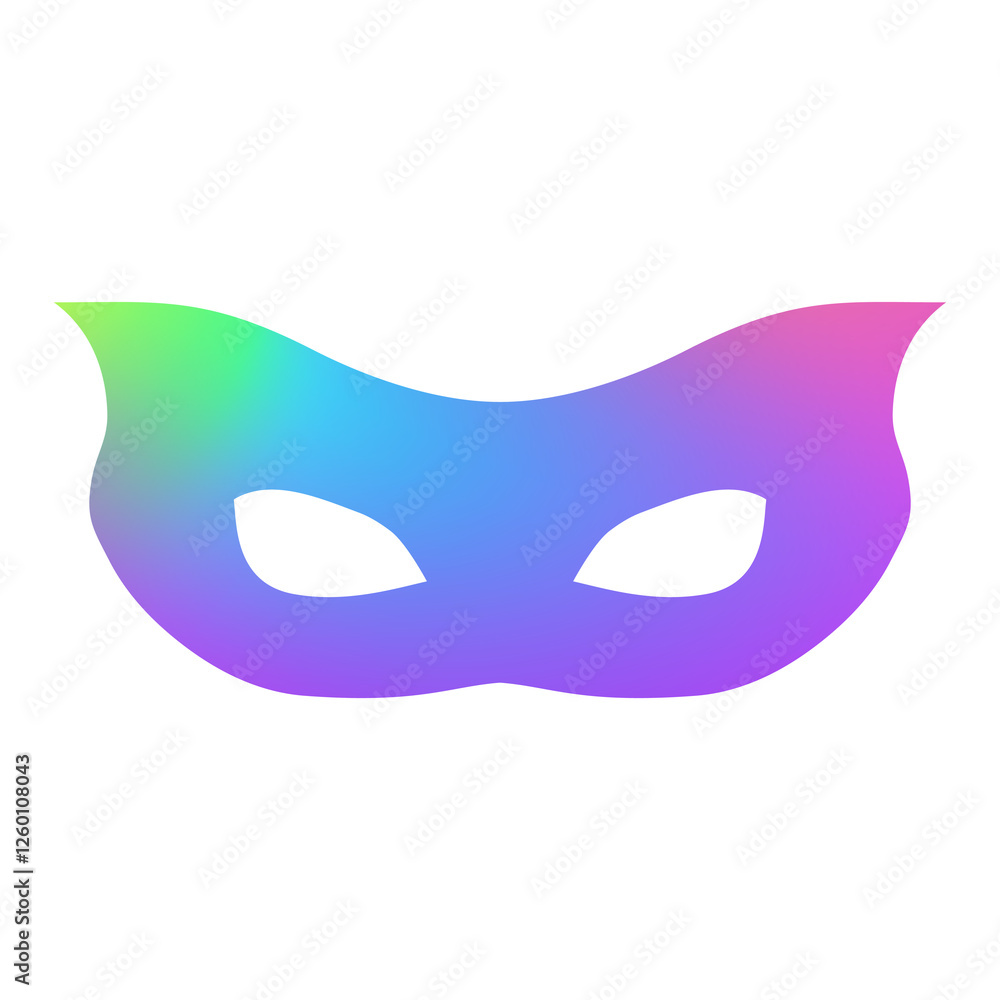 Carnival mask modern gradient style Carnival mask modern gradient style