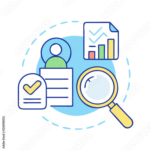 internal audit icon, internal audit vector illustration-simple illustration of internal audit, perfect for internal audit logos and icons