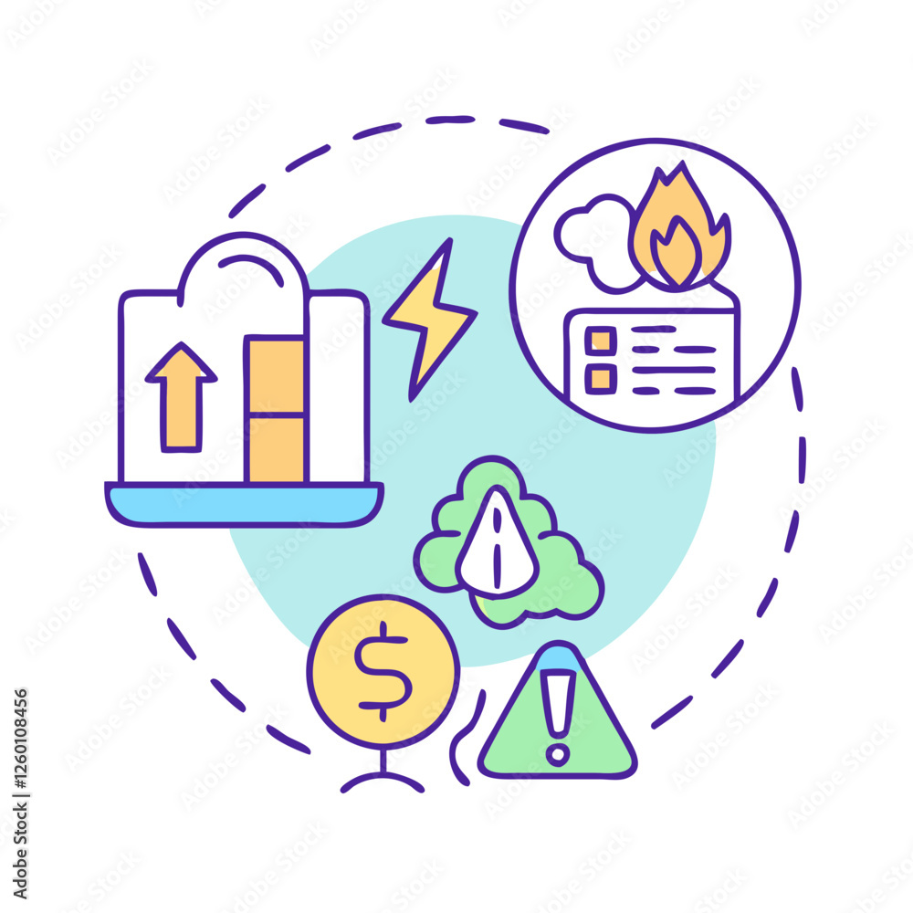 Obraz premium mitigation plan icon, mitigation plan vector illustration-simple illustration of mitigation plan, perfect for mitigation plan logos and icons